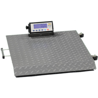 KWS CY-60 Platform Scale, 132 lbs. / 60 kg Capacity, 18" L x 18" W Action Paper