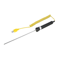 Immersion Thermocouple Probe, 11-1/4" " L Action Paper