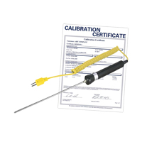 Immersion Thermocouple Probe (includes ISO Certificate), 600 °C (1112°F) Max. Temp. Action Paper