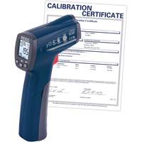Infrared Thermometer with ISO Certificate, -25.6°- 752° F ( -32° - 400° C ), 12:1, Adjustable Emmissivity Action Paper