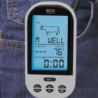 Wireless Meat & Poultry Thermometer, Contact, Digital, 32-482°F (0-250°C) Action Paper