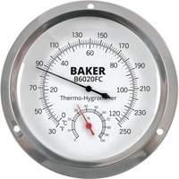 Dial Thermo-Hygrometer, 0% - 100% RH, 30 - 250°F (0 - 120°C) Action Paper