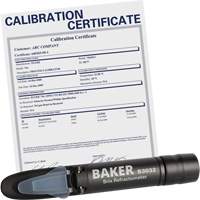 Refractometer with ISO Certificate, Analogue (Sight Glass), Br Action Paper