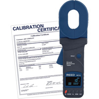 Clamp-On Ground Resistance Tester with ISO Certificate Action Paper