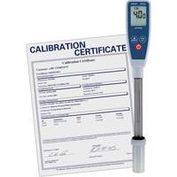 Long Stem pH Meter with Traceable Certificate Action Paper