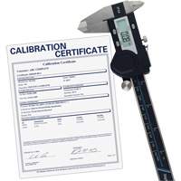 Pied &agrave; coulisse num&eacute;rique de 6" (150 mm) avec certificat de traçabilit&eacute; de l'&eacute;talonnage, R&eacute;solution de 0,0005" (0,01 mm), 0" - 6" (0 mm - 150 mm) gamme de mesure Action Paper