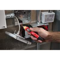Dual Range Non-Contact Voltage Detector, 12 V - 49 V/50 V - 1000 V, Display & Sound Alert Action Paper