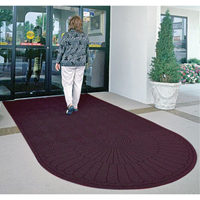 Waterhog&reg; Eco Matting, Wiper/Scraper, 3' x 6' x 3/8", Maroon Action Paper