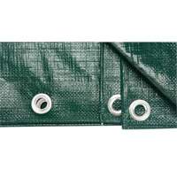 Tarp, Heavy-Duty, Green, 8' x 6' x 9 mils Action Paper