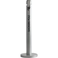 Cendriers Smokers' Pole, Sur pied, Aluminium, Hauteur 41" Action Paper