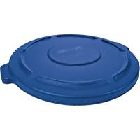 Brute&reg; Round Trash Can Top, Flat Lid, Plastic, Fits Container Size: 22-1/4" Dia. Action Paper