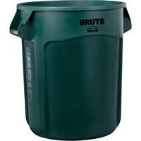 Vented Brute&reg; Waste Container, Plastic, 20 US gal. Action Paper