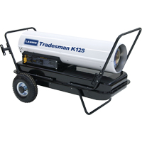 Tradesman<sup>®</sup> Forced Air Heater, Fan, Kerosene, 125,000 BTU/H JG958 | Action Paper