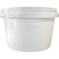 Pail with Lid, Plastic, 1.03 gal. Action Paper