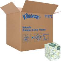 Kleenex&reg; Naturals Boutique* Facial Tissue, 2 Ply, 7.8" L x 8.3" W, 95 Sheets/Box Action Paper