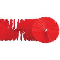Brosse recourb&eacute;e, Soies Moyen/Ferme, Longueur de 15-1/2", Rouge Action Paper