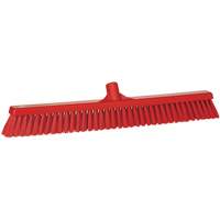 Balai-brosse &agrave; soies combin&eacute;es, Crins Cors&eacute;/Fin, 24-1/2", Polyester, Rouge Action Paper