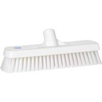 Brosse &agrave; r&eacute;curer pour planchers et murs, Crins Ferme, 12", Polyester, Blanc Action Paper