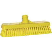 Brosse &agrave; r&eacute;curer pour planchers et murs, Crins Ferme, 12", Polyester, Jaune Action Paper