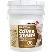 Scellant d'appr&ecirc;t &agrave; base d'huile Cover Stain, 18,9 L, Seau, Blanc Action Paper
