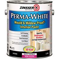 Perma-White&reg; Mold & Mildew-Proof Interior Paint, 3.78 L, Gallon, White Action Paper
