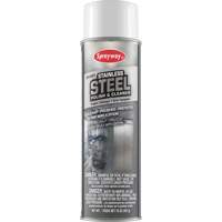 Stainless Steel Polish & Cleaner, 20 oz., Aerosol Can Action Paper