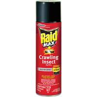 Raid&reg; Max&reg; Crawling Insect Bug Killer, 500 g, Aerosol Can, Solvent Base Action Paper