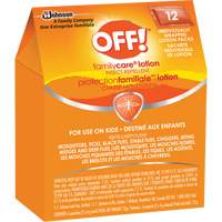 OFF! FamilyCare&reg; Insect Repellent, 7.5% DEET, Lotion, 6 g Action Paper