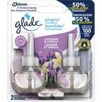 Glade&reg; PlugIns&reg; Scented Oil Refills, Lavender & Vanilla, Cartridge Action Paper
