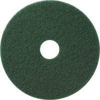 Floor Pads, 12", Scrubbing/Stripping, Green Action Paper