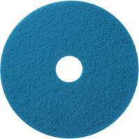 Floor Pads, 12", Cleaning/Scrubbing, Blue Action Paper