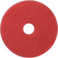Floor Pads, 12", Buffing, Red Action Paper