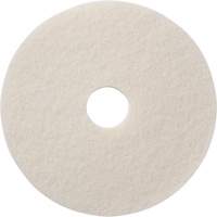 Floor Pads, 12", Polish, White Action Paper