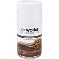 AirWorks&reg; Metered Air Fresheners, Cinnamon Spice, Aerosol Can Action Paper