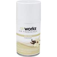 AirWorks&reg; Metered Air Fresheners, Very Vanilla, Aerosol Can Action Paper