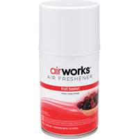 AirWorks&reg; Metered Air Fresheners, Fruit Basket, Aerosol Can Action Paper
