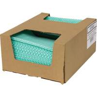 Chiffons de choix pour comptoir SaniWorks, Vert/Blanc Action Paper