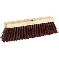 Street Push Broom, 14", X-Coarse, Polypropylene Bristles Action Paper
