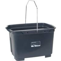 Dual Compartment Bucket, 4.75 US Gal. (19 qt.) Capacity, Grey Action Paper