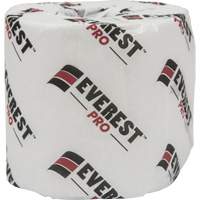 Everest Pro Toilet Paper, 2 Ply, 420 Sheets/Roll, 105' Length, White Action Paper