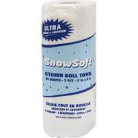 Snow Soft Premium Kitchen Towels, 2 Ply, 85 Sheets/Roll, 8" W, 11" L Action Paper
