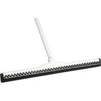 ” Moss Rubber Push-N-Scrub  Floor Squeegee, 18", Straight Blade Action Paper