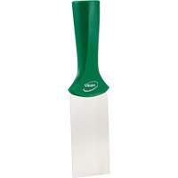 Handle-Mounted Stainless Steel Scraper, Green, 2" W x 8" L Action Paper