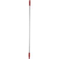 Basic Handle, Broom/Scraper/Squeegee, Red, Standard, 50" L Action Paper