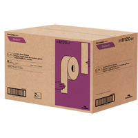 Pro Select&reg; Toilet Paper, Jumbo Roll, 2 Ply, 900' Length, White Action Paper