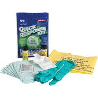 Hazwik&reg; Quick Response Spill Kit for Chemical Spills, Hazmat, Bag, 0.33 US gal. Absorbancy Action Paper