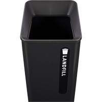 Bac d'ordures destin&eacute;s &agrave; l'enfouissement Sustain, Plastique/Acier, 23 gal. US Action Paper