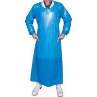 Top Dog 6 Mil. Gown, Large, Blue, Polyurethane Action Paper