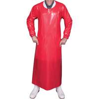 Top Dog 6 Mil. Gown, Large, Red, Polyurethane Action Paper
