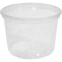 Contenant &agrave; charcuterie transparent sans couvercle MicroGourmet 16 oz, Plastique, Ronde Action Paper